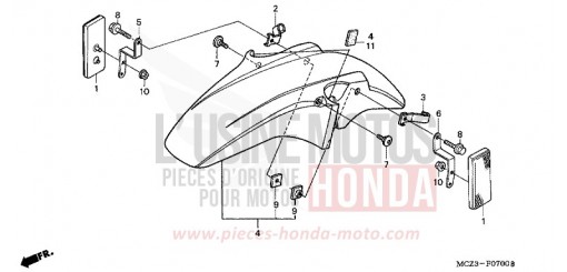 KOTFLUEGEL, VORNE CB900F7 de 2007